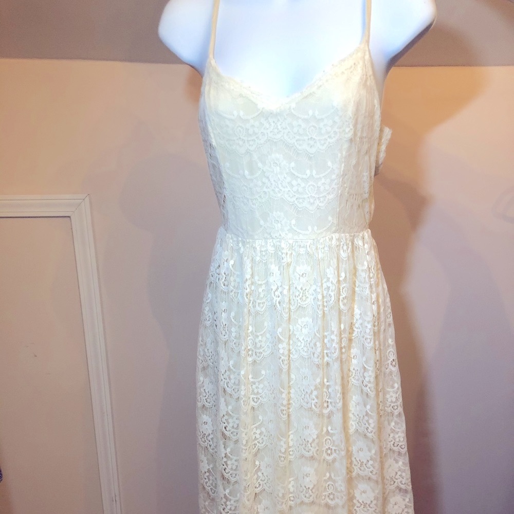 Cream Colored Abercrombie & Fitch Lace Dress